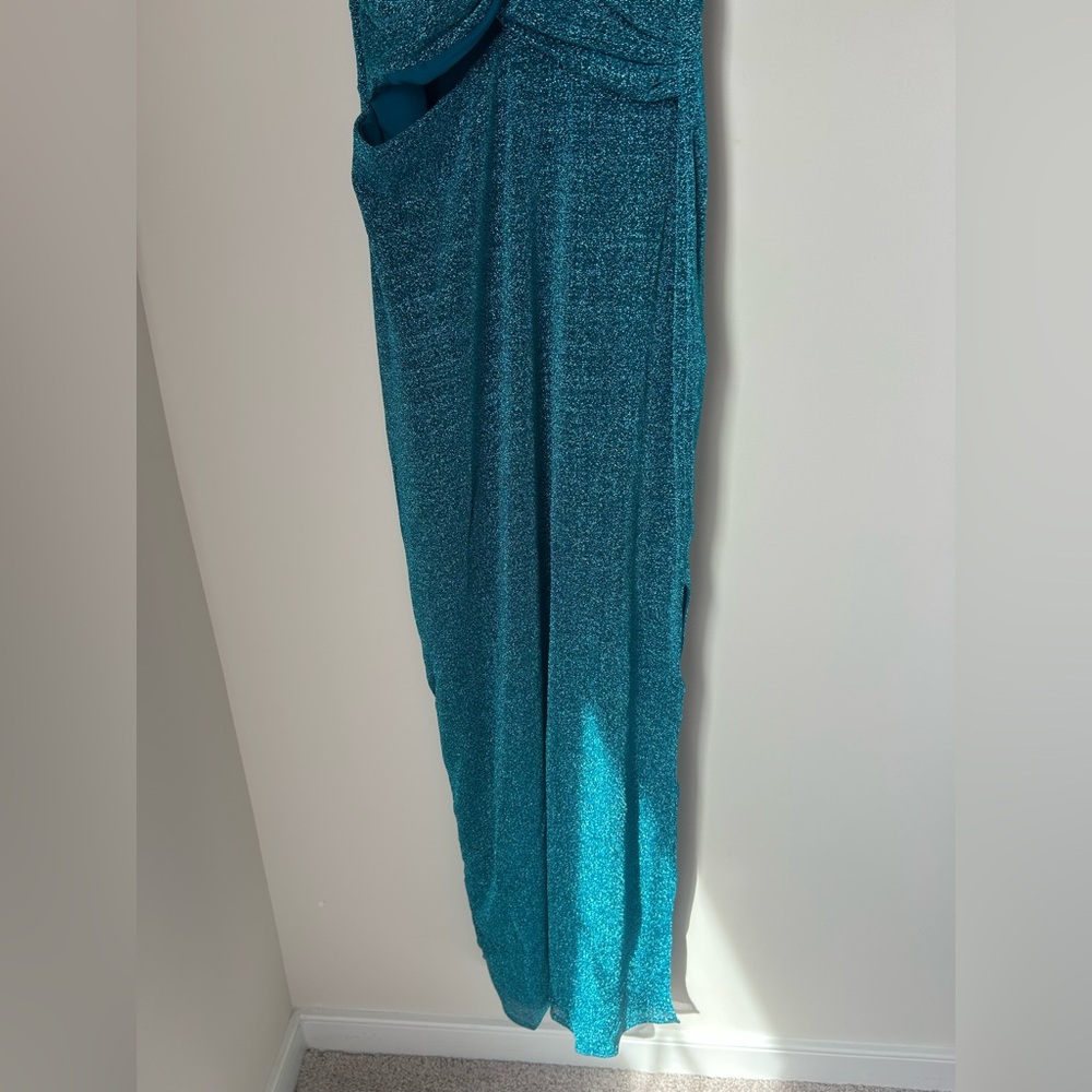 BAOBAB Blue Metallic sleeveless maxi dress - Picture 5 of 15